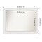 Blanco White Non-Beveled Custom Framed Bathroom Vanity Wall Mirror